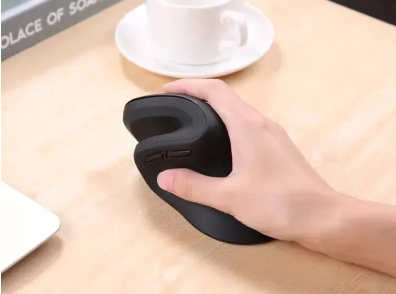 Ergonomische draadloze muis - Verticaal design met 6-knops functionaliteit Delux