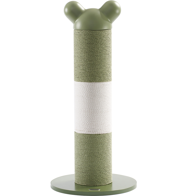 Katten krabpaal - Krabmeubel - voor alle katten - Groen en Wit - 38.5x38.5x83cm (LxBxH) SpirePets