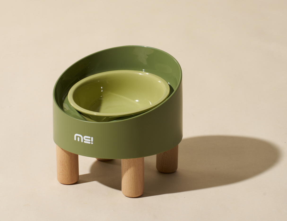 SpirePets MakeSure Keramische Voerbak - Katten voerbak in hoogte verstelbaar