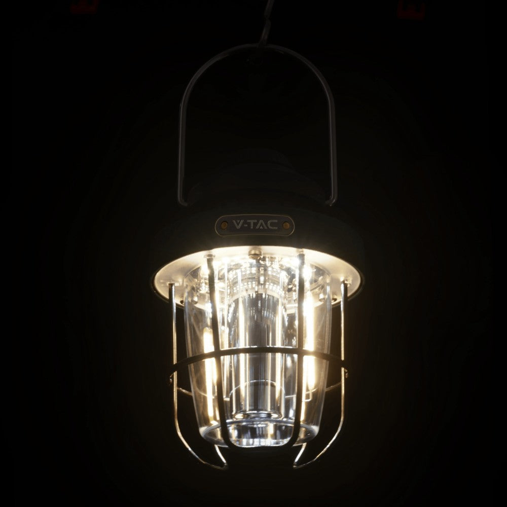 Outdoor-Campinglampe - USB-Ladeanschluss - Lichtdimmeffekt - Schwarz