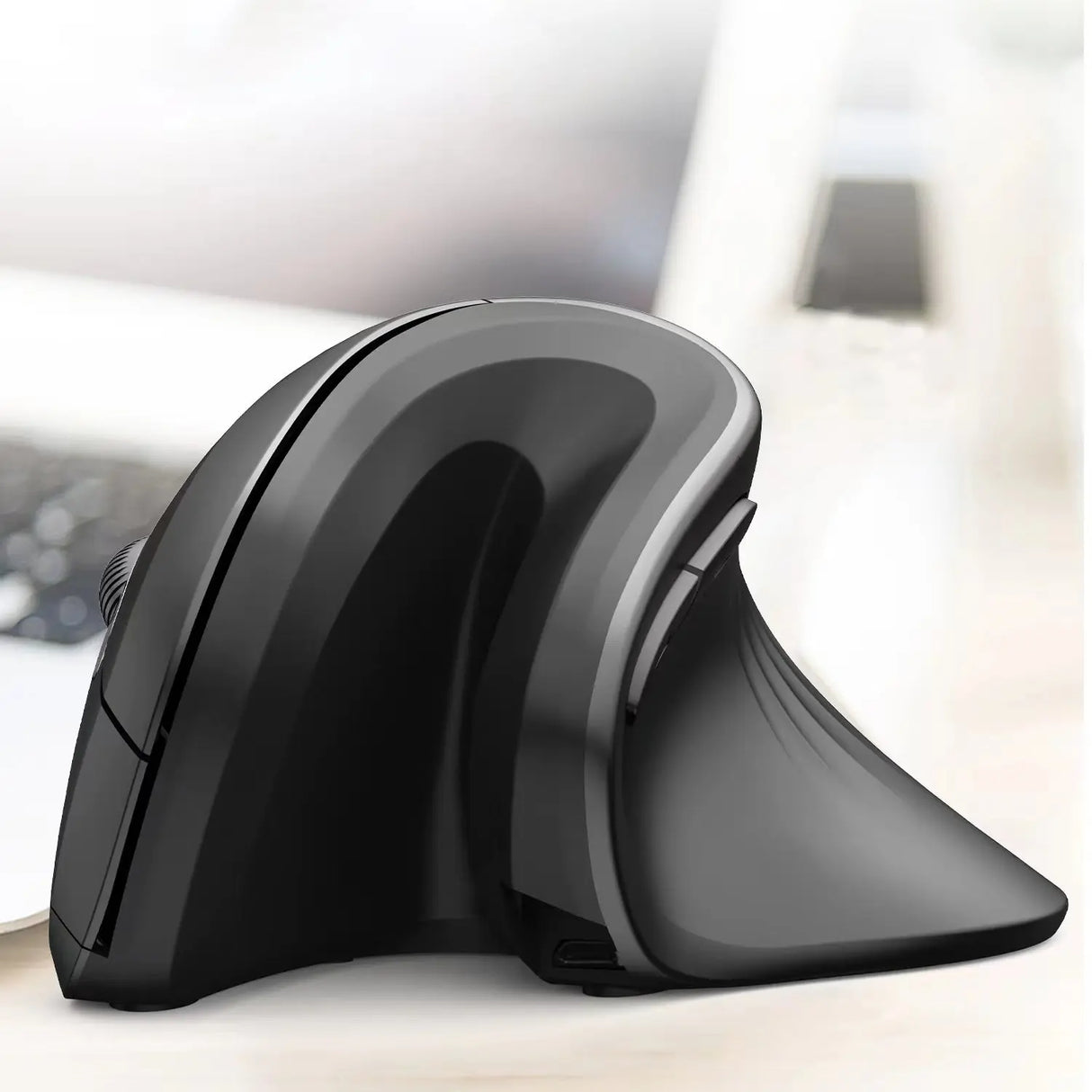 Ergonomische draadloze muis - Verticaal design met 6-knops functionaliteit Delux