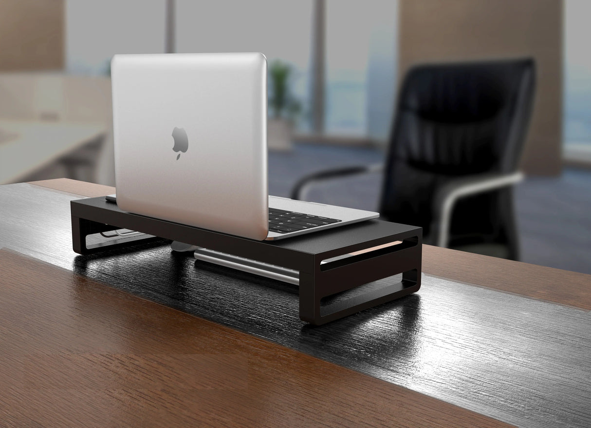 Support de moniteur multifonction | Aluminium | 4x hub USB3.0 | Améliorez votre espace de travail | Ordinateur portable