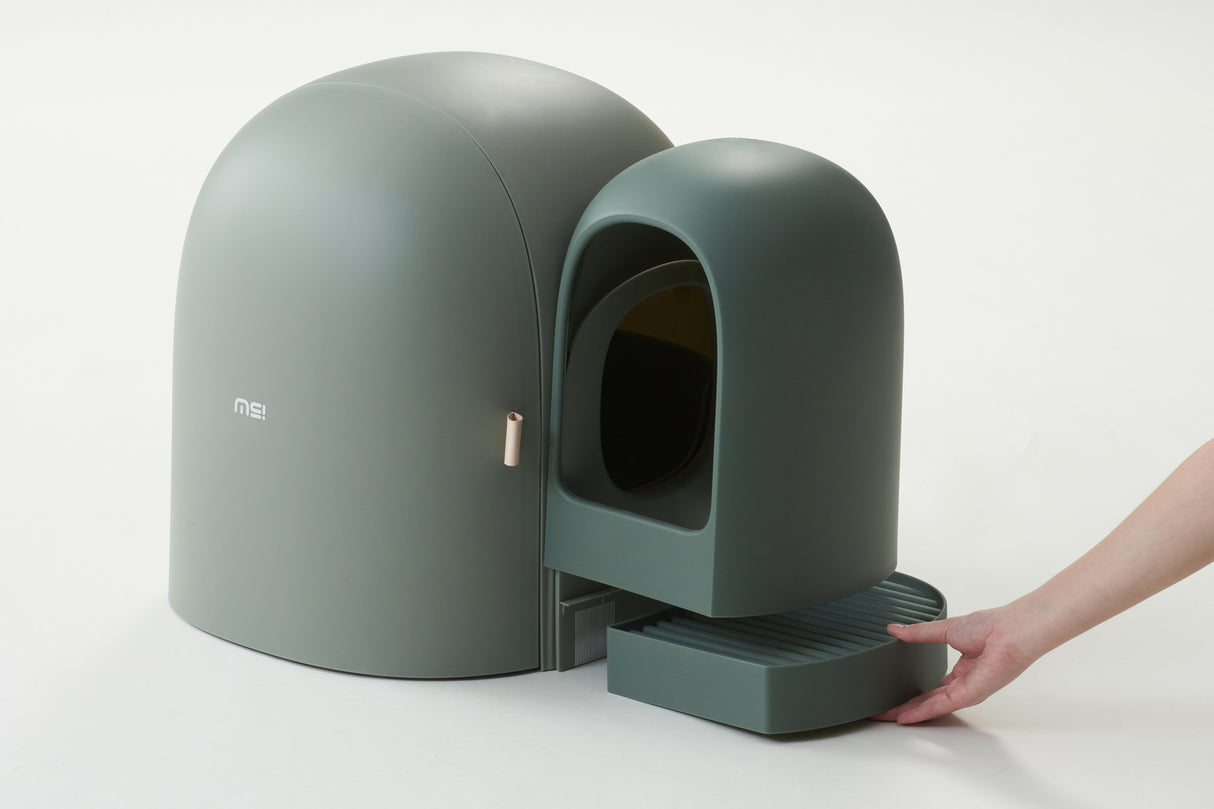 Kattenbak - One Size Fits All - Grote Ruimte - Lekvrij - Geurvrij - Inclusief Kattebakschepje - 67.7x49x50cm (LxBxH) SpirePets