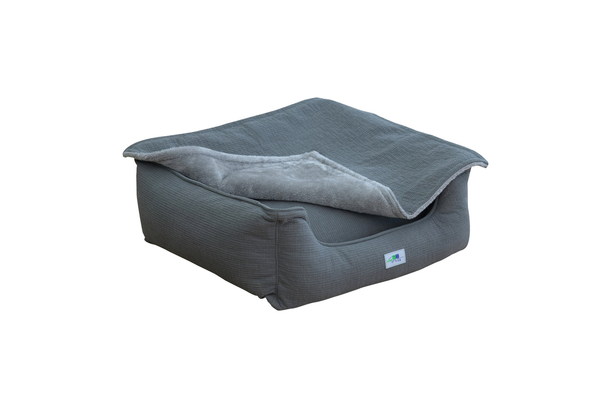 Hondenmand Bastiaan - Ribcord mand - Warm en comfortabel - Maat S