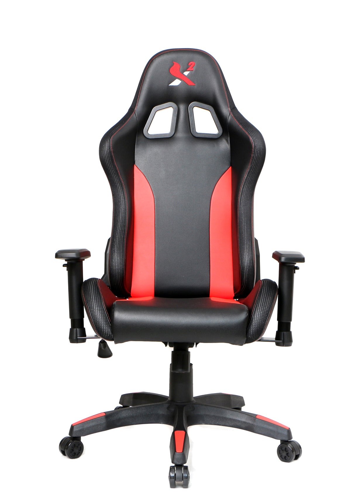 X2 Gaming Stoel - Met nekkussen Verstelbaar - RGB Lichten - Ergonomisch - Bureau Stoel - PVC leer - Nylon Wielen - 54x69.5x133cm (LxWxH) Spire