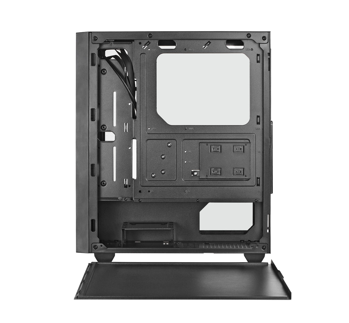 Spire Vision 7038 PC Case – Stijlvolle gaming behuizing met tempered glazen zijpaneel