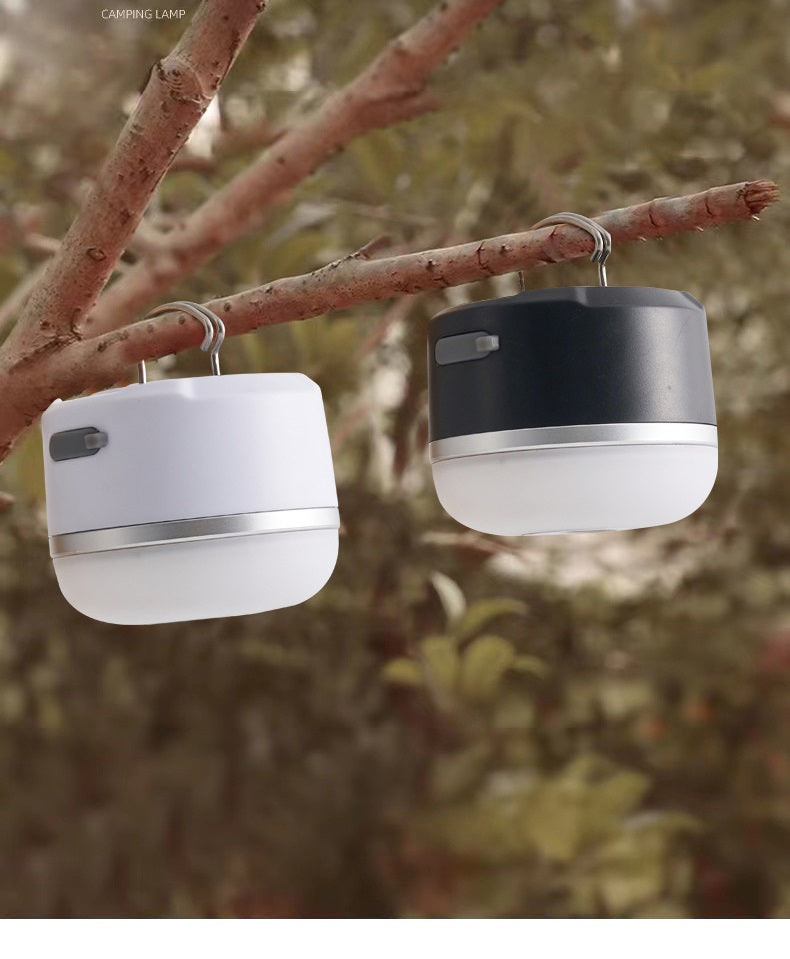 Kampeer LED Lamp met ophanghaakjes en magneet - oplaadbaar via USB type C