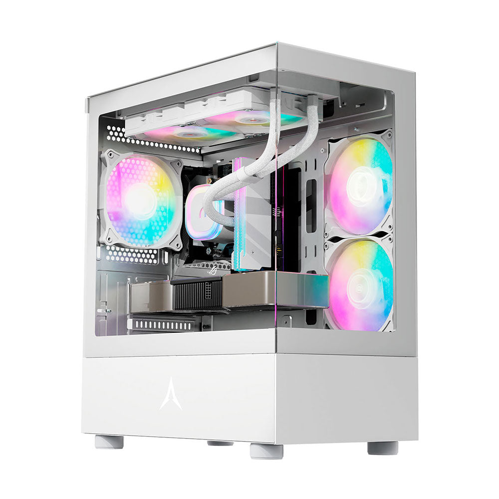 PC behuizing - gamer case - U20M WHITE - Tempered glass - RGB Spire
