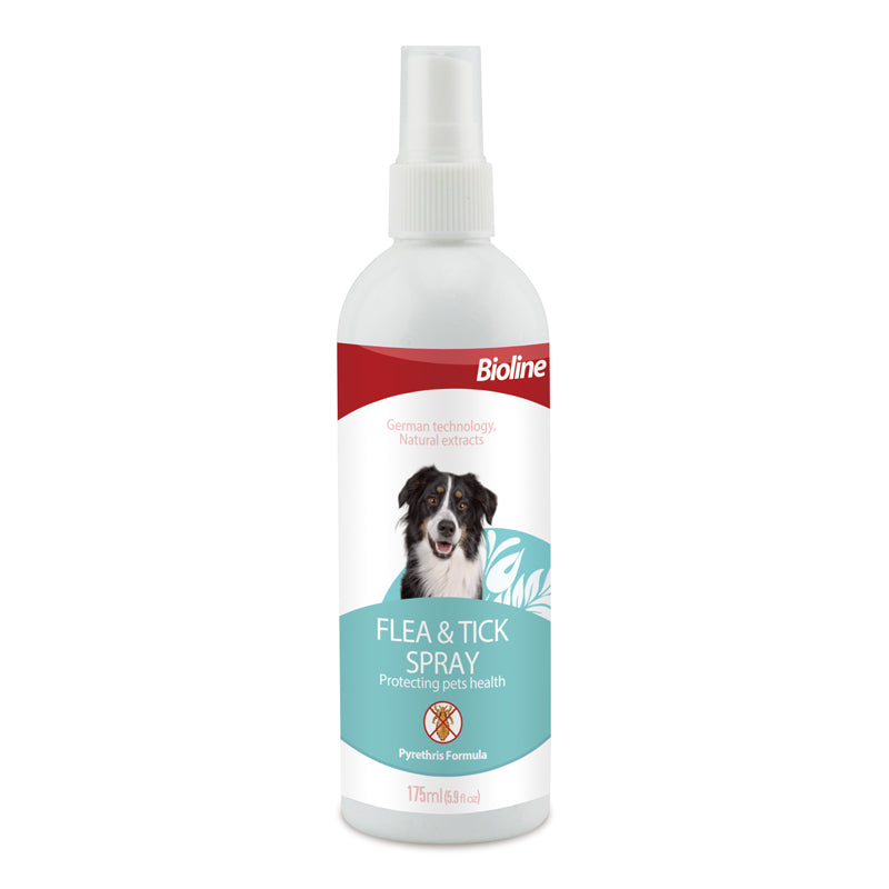 Spray tegen vlooien en teken - voor katten en honden - 175ml