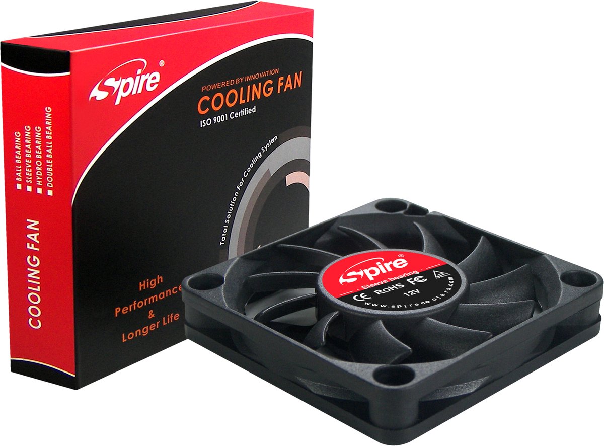 Spire Orion Computer Ventilator | PC | 60 x 10 mm | Koeling PC | Behuizing ventilator | 12V | PC koeler Coolgods