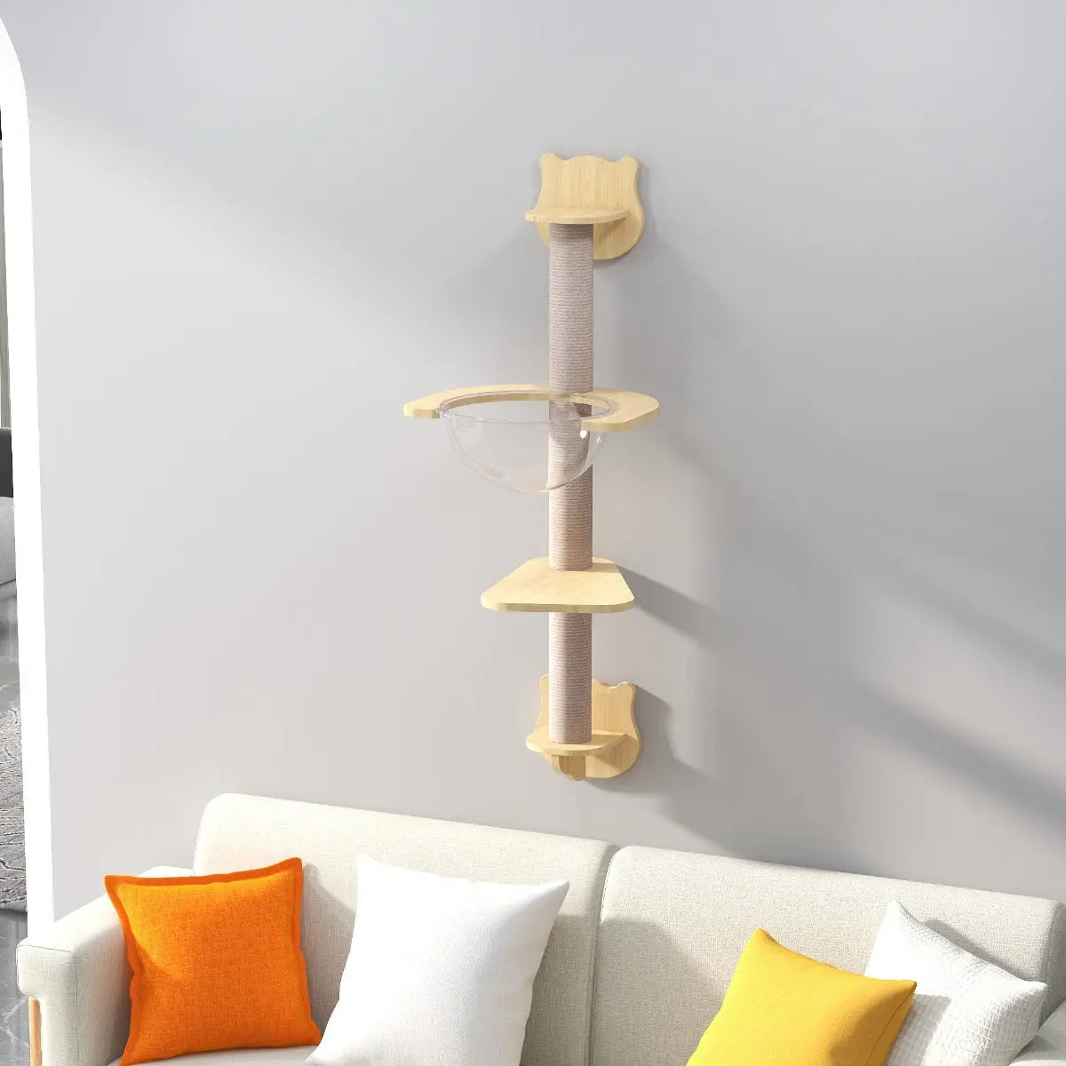 Katten klimmuur – Katten klimwand - Krabpaal muur - Klimmuur kat – 50 x 95 cm Coolgods