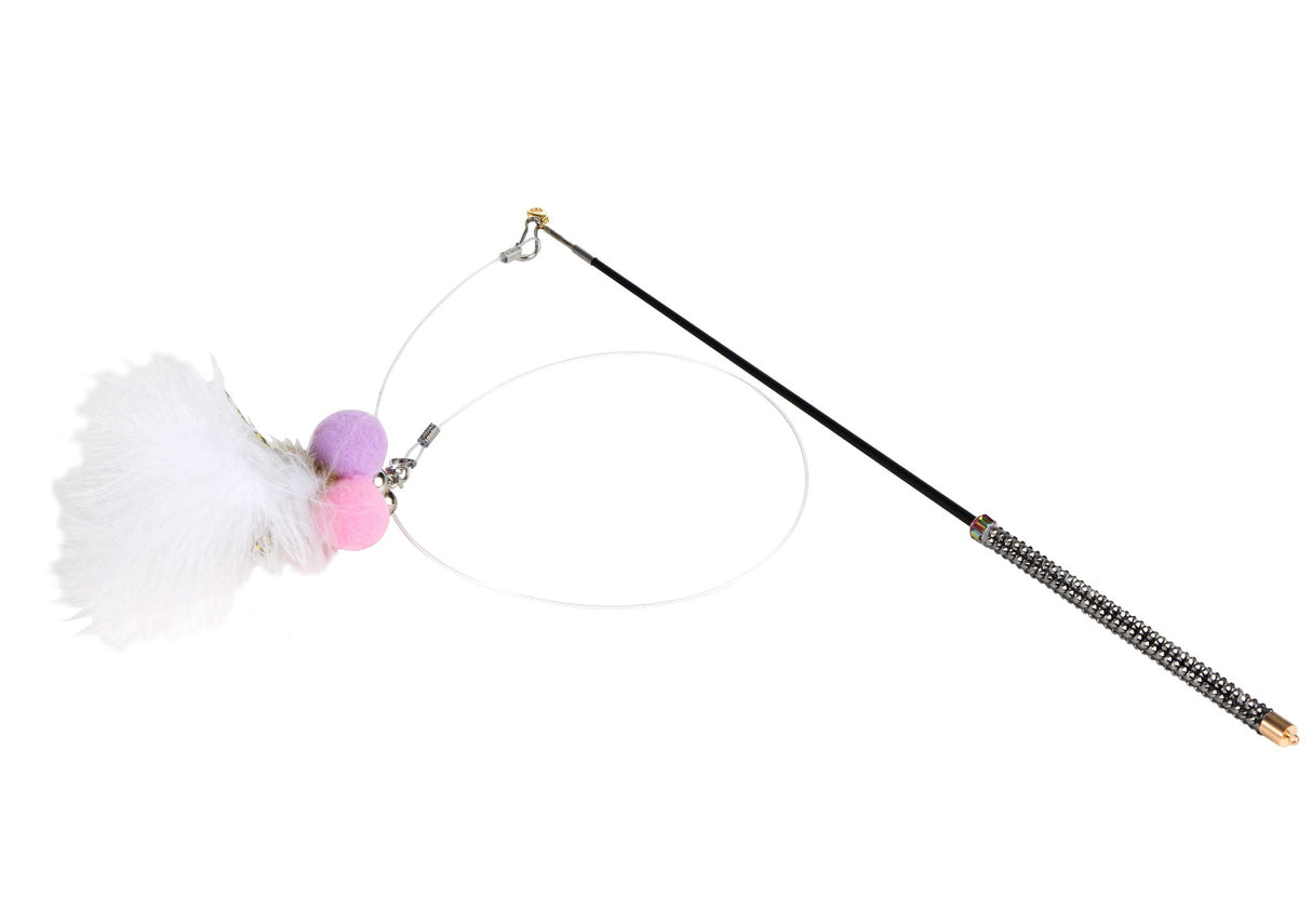 Kattenspeeltje - Opvouwbare kattenhengel - 600mm (uitgeschoven) - 350mm (ingeschoven) | Huisdieren | Katten SPIRE-PETS