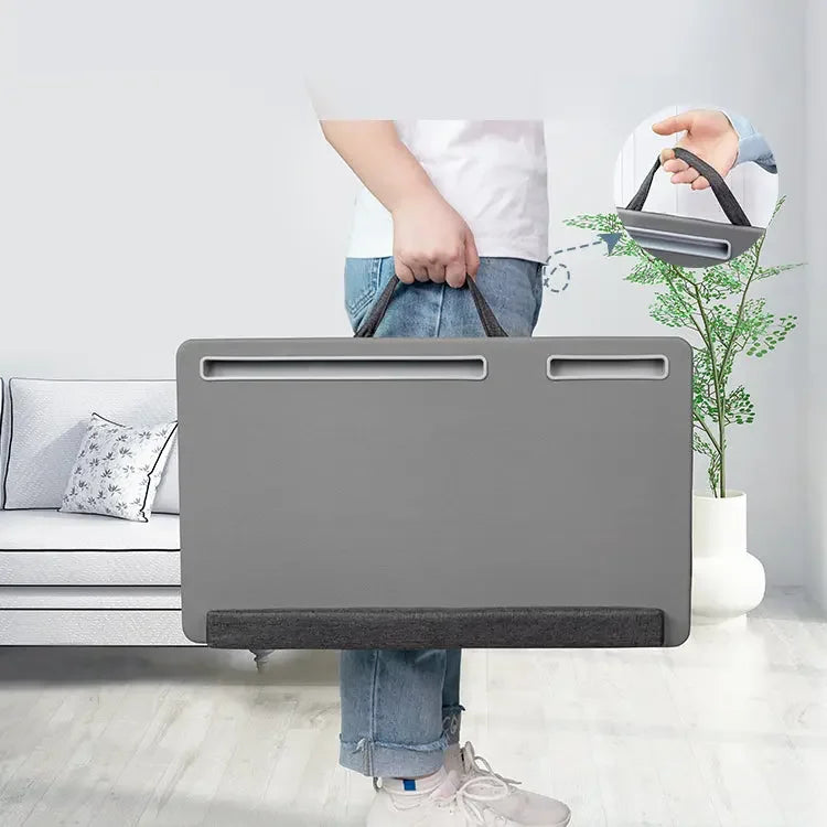 Laptop Standaard | Smartphone Houder | Ergonomische standaarden | Polssteun | Ruimtebesparend en draagbaar | Leer | Maximaal 17 inch Coolgods