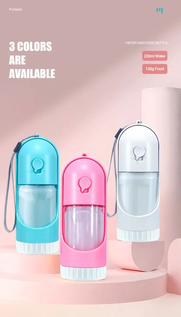 Voedsel en Waterfles voor Huisdieren - Blauw SPIRE-PETS