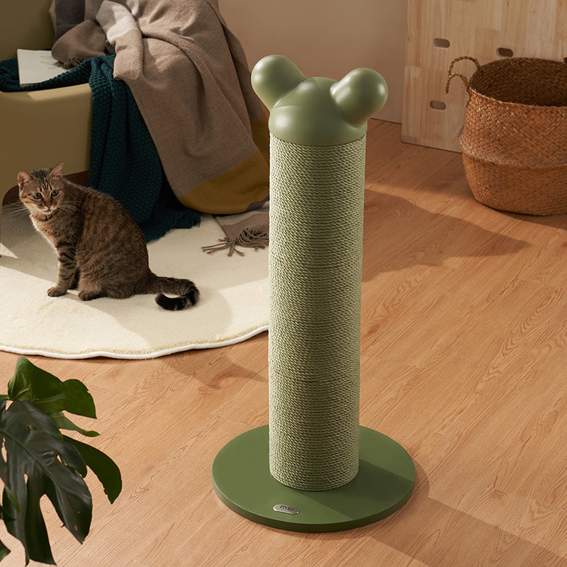 Katten krabpaal - Krabmeubel - voor alle katten - Groen en Wit - 38.5x38.5x83cm (LxBxH) SpirePets