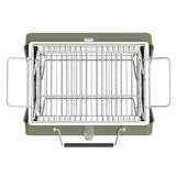 Compacte BBQ - mini barbecue koffer - groen - draagbaar - maat M - Coolgods.nl