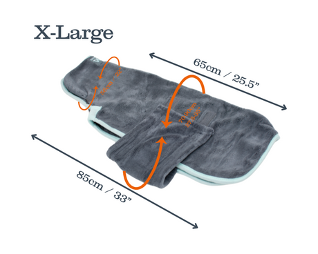 Henry Wag microvezel hondenbadjas - droogjas voor honden - Maat XL Henry Wag