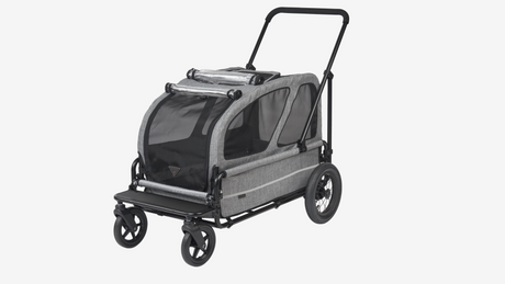 AirBuggy Carriage Set Earth Grey – Honden buggy - Comfortabel reizen met jouw huisdier Airbuggy