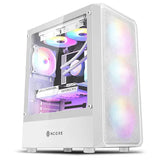 PC gamer case - G30 WHITE TRUE FORCE - Tempered glass Spire