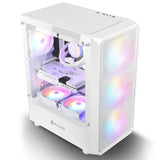 PC gamer case - G30 WHITE TRUE FORCE - Tempered glass Spire