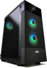 Gamdias Aura GC5 gaming case - computer behuizing met Temperatuur Display en ARGB LED verlichting