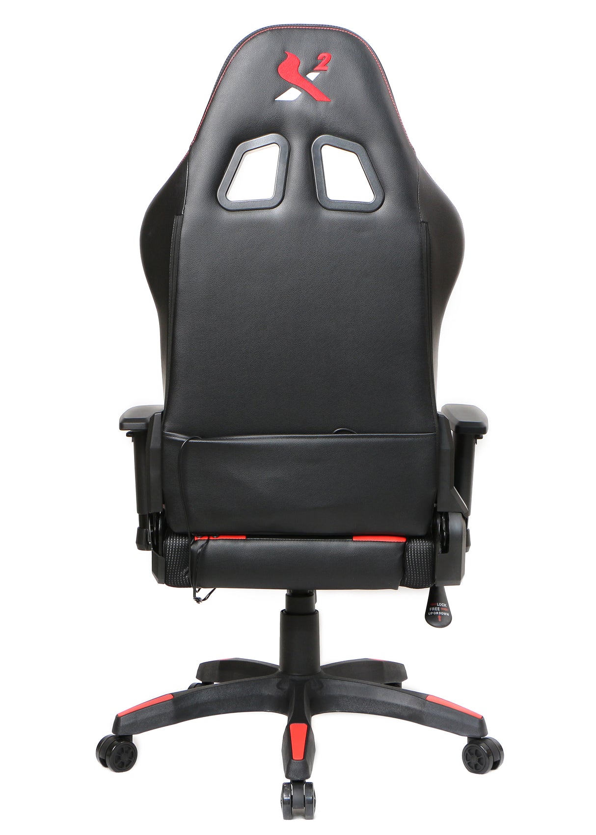 X2 Gaming Stoel - Met nekkussen  Verstelbaar - RGB Lichten - Ergonomisch - Bureau Stoel - PVC leer - Nylon Wielen - 54x69.5x133cm (LxWxH) Spire