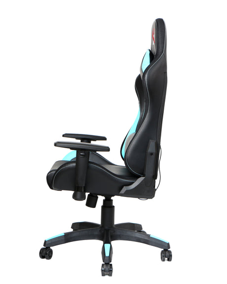 X2 Gaming Stoel - PVC Leer - RGB Lichten - Nylon wielen - Bureau Stoel - Ergonomische Ontwerp - 54x69.5x133cm (LxBxH) Spire