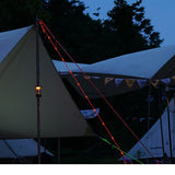 Lichtgevende scheerlijn LED - 15m verlicht touw - scheerlijn tent of luifel