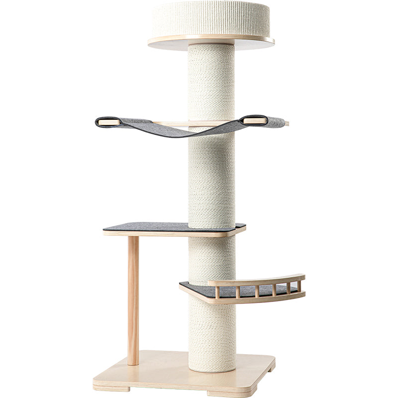 Kattenboom - Krabpaal - Kattentoren met Kattenmand - 60 x 60 x 115cm (LxWxH) SpirePets