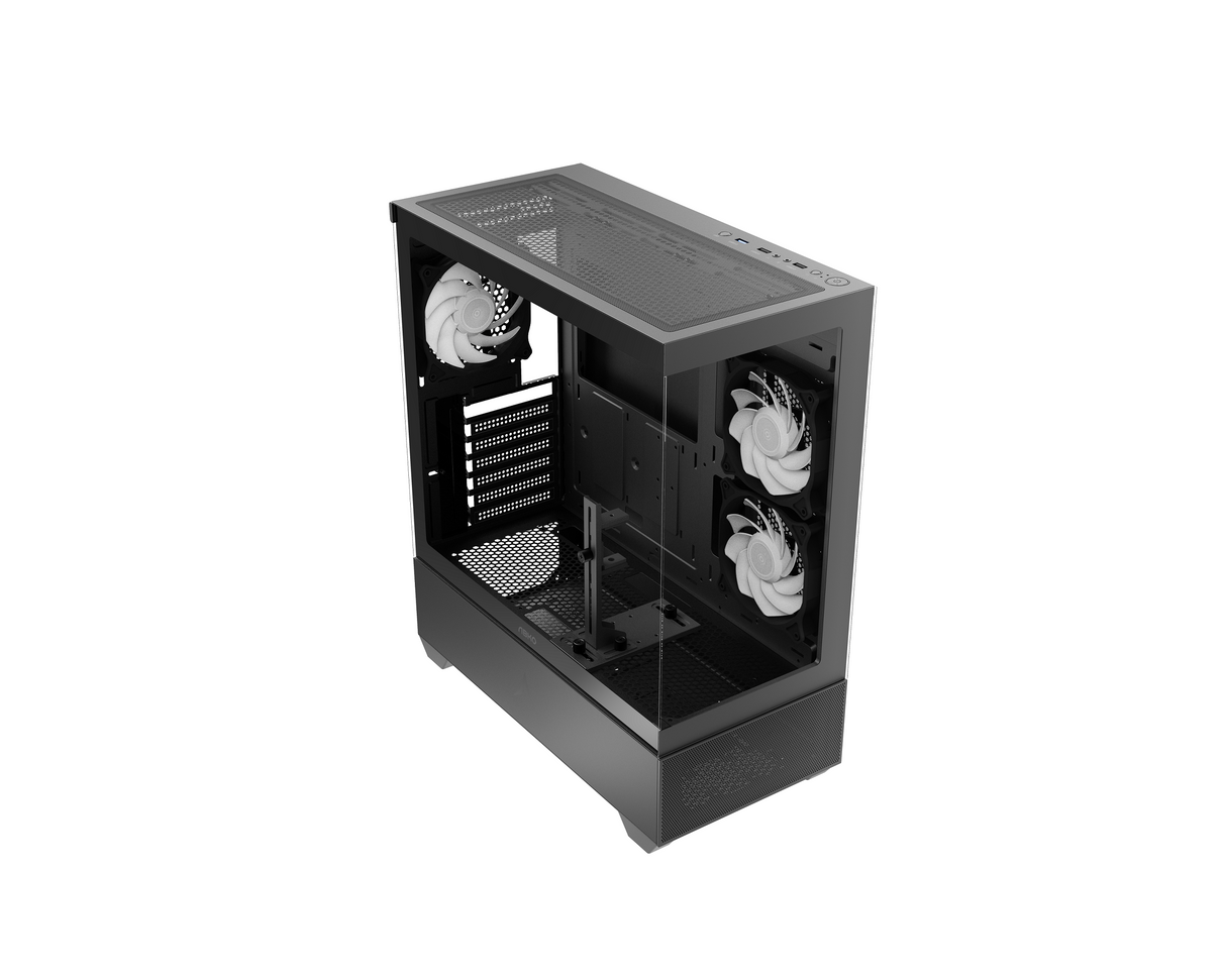 Boîtier PC | Noir | USB2.0, USB 3.0 | 3.5" HDD * 2, 2.5" SSD * 2 | Micro ATX/MINI ATX