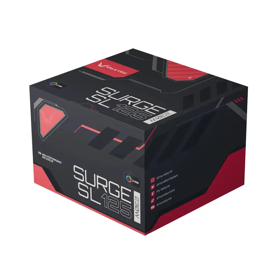 Valkyrie Vind 125 DL CPU-koeler 260W A-RGB