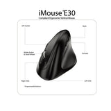 Adesso iMouse E30 - draadloze verticale programmeerbare muis