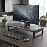 Multifunctionele monitor standaard - aluminium - 4x USB3.0 hub