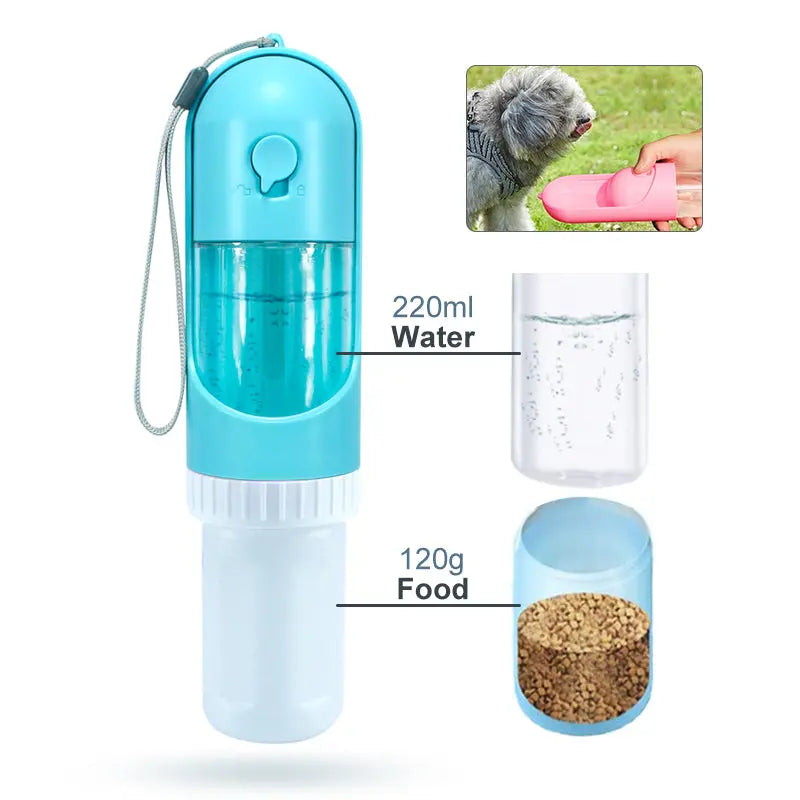 Waterfles voor honden - Wit - Huisdieren drinkfles - 18 x 6cm SPIRE-PETS