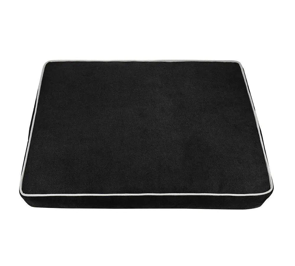 Comfortabele Joey Hondenkussen | Zwart | Hondenbank | Anti-slip onderkant | Zachte polyester spons | Makkelijk schoon te maken | 100 x 70 x 16 cm Coolgods