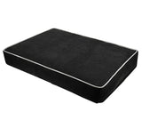 Comfortabele Joey Hondenkussen | Zwart | Hondenbank | Anti-slip onderkant | Zachte polyester spons | Makkelijk schoon te maken | 100 x 70 x 16 cm