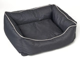 Waterbestendig huisdierenbed voor katten en honden | Antislipmat | Bora| Donkergrijs | Maat L 40 x 35 x 22 cm