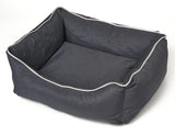 Bora Huisdier Bed | Binnenkussen | Antislip Onderkant | Stijlvol Ontwerp | Gemakkelijk Onderhoud| Donkergrijs | | Maat L 70x60x22cm Coolgods